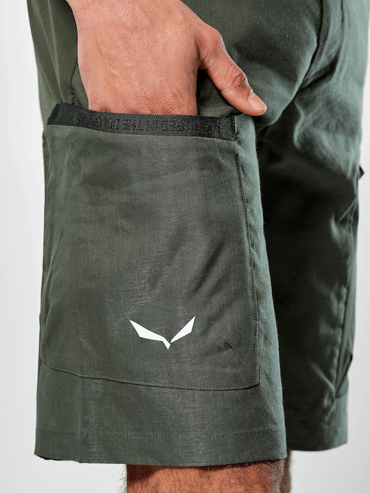 Salewa Durastretch Pantaloni Scurți de Drumeție pentru Bărbați Verzi