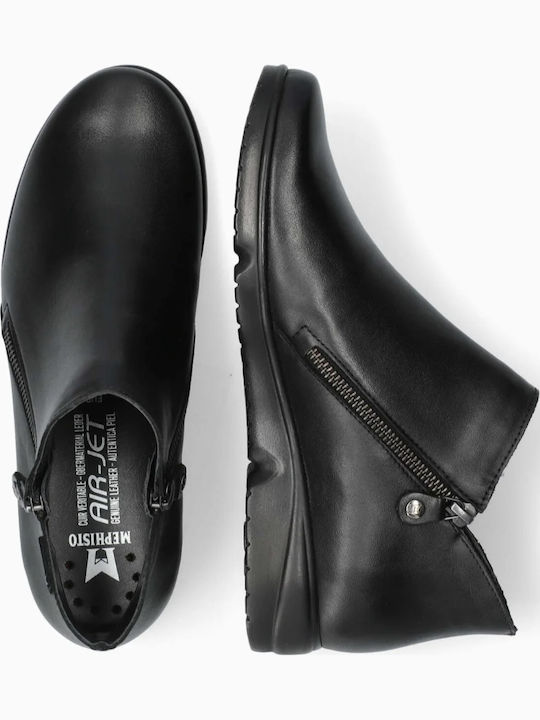 Ghete de Damă din Piele până la Gleznă N/black