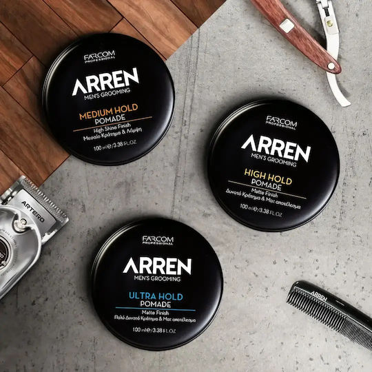 Arren Grooming Pomade για Δυνατό Κράτημα & Ματ Αποτέλεσμα 100ml