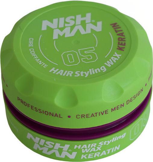 NISHMAN Hair Wax 05 Keratin Κερί για Δυνατό Κράτημα & Ματ Αποτέλεσμα 150ml