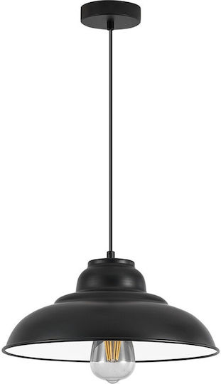 Braytron Hängelampe Schwarz mit Fassung E27 31x31cm.