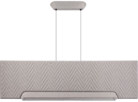 Zambelis Lights LED-Pendelleuchte Grau 110x7.5x31 cm