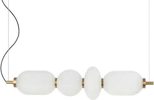 Italux White LED Pendant Light with Warm White Light Italux White LED Pendant Light with Warm White Light