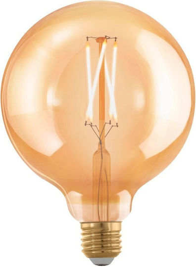 Eglo Bec LED 4 W pentru Soclu E27, Formă G125, Alb Cald, 300 lm,