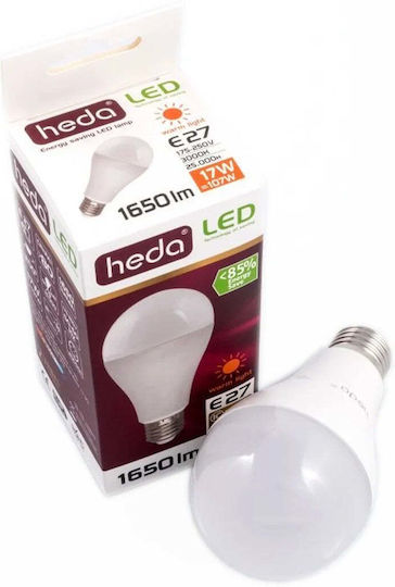 Best Service LED Glühbirne 17W für E27 Fassung und Form A65 Warmes Weiß 1710lm
