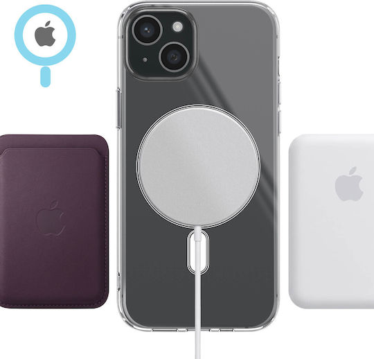 Zanaé Magsafe Калъф за iPhone 15 Plus с Подсилени Ъгли, Прозрачен