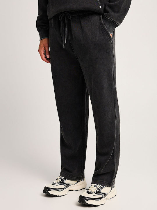 Black Sweatpants Without Elastic Cuffs
