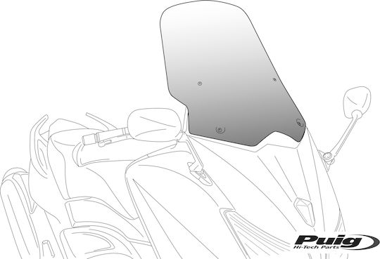 Puig Motorcycle Windshield & Windscreen Tinted Visor for Yamaha X-MAX 6874F