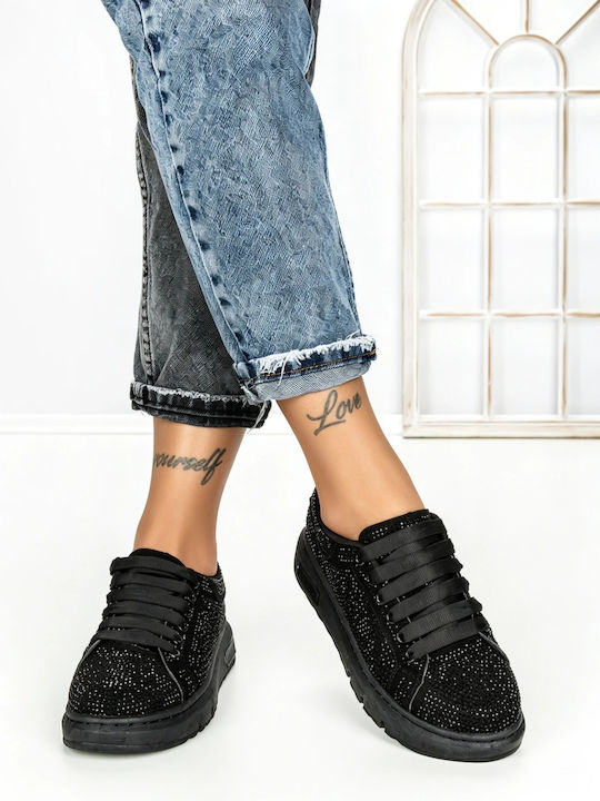 Γυναικεία Flatforms Sneakers Μαύρα