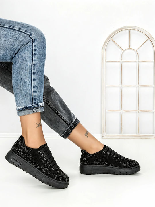 Γυναικεία Flatforms Sneakers Μαύρα