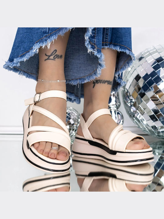 Beige Women's Summer Platforms