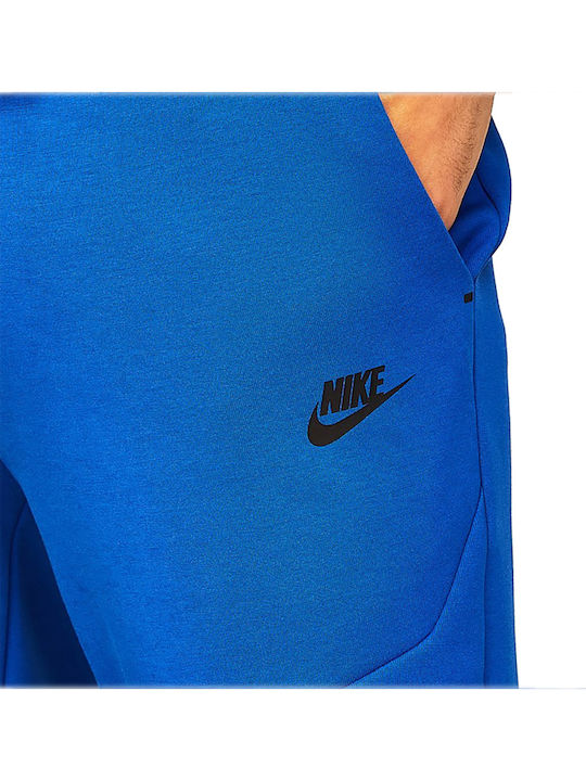 Sportswear Tech Fleece Παντελόνι Φόρμας με Λάστιχο Μπλε