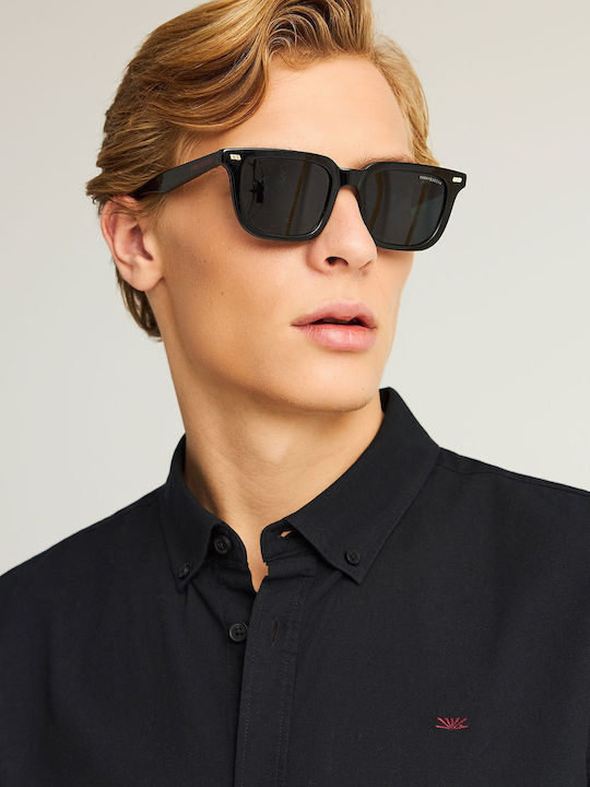 Long Sleeve Regular Fit Shirt in Black