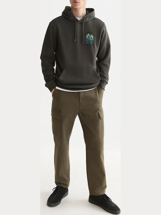 Front Back Artwork Hooded Sweatshirt Raven