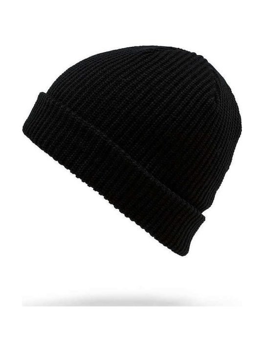 Vollständig Gestrickte Schwarze Kindermütze
