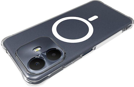 Magsafe Силиконов Калъф с Air Cushion Ъгли Прозрачен Tcl K70 4G K70 Power 4G