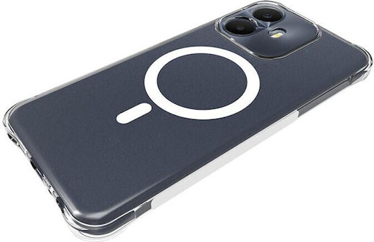 Magsafe Силиконов Калъф с Air Cushion Ъгли Прозрачен Tcl K70 4G K70 Power 4G