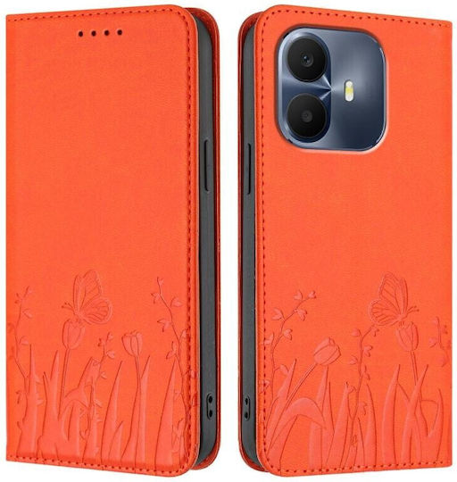 Tulips Кожен Калъф Orange Tcl K70 4G K70 Power 4G