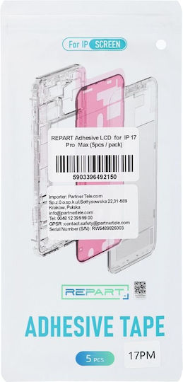 Лепящи ленти за LCD на iPhone 13 mini, комплект от 5 бр