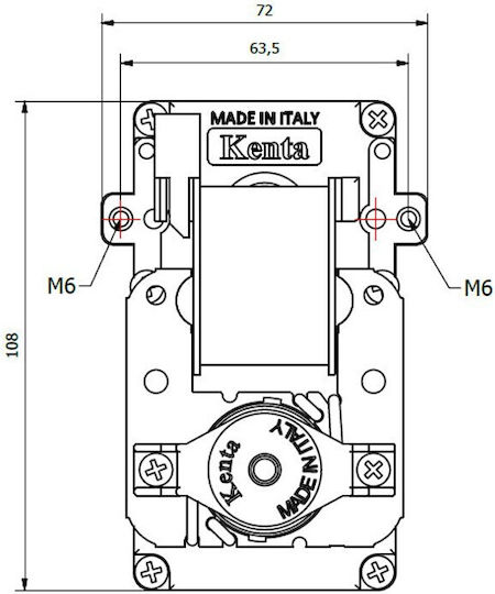 Електрически мотор-редуктор за пелетна печка Kenta K9117158 5 rpm Zamavitt Други