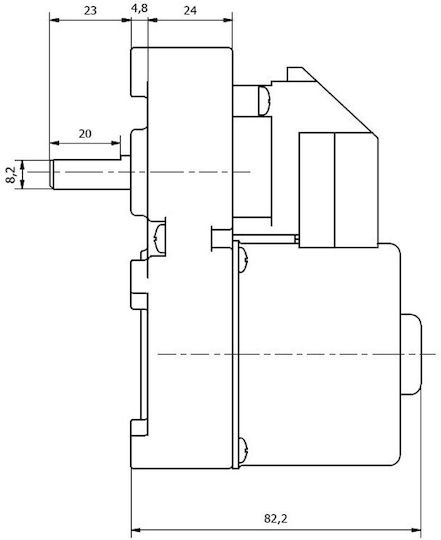 Електрически мотор-редуктор за пелетна печка Kenta K9189251 9,5 mm 4 rpm Edilkamin Italiana Camini Palazzetti Cadel Karmek One Ambiente E Calore Други