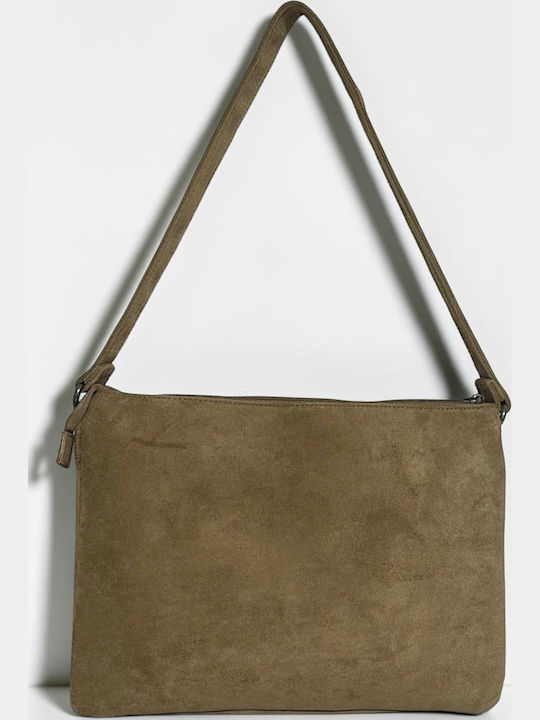 Women's Suede Shoulder Bag Beige