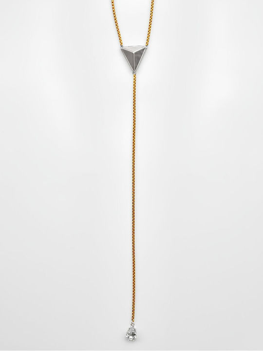 Kaleido Necklace in Gold-Plated Steel