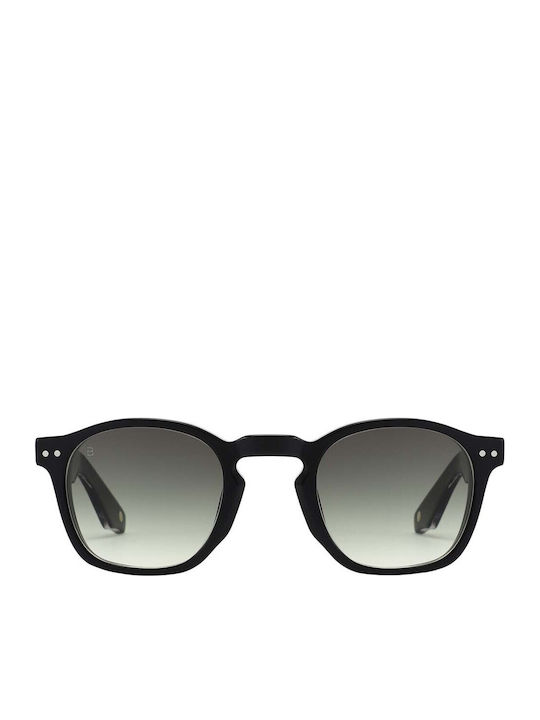 Solaire Men's Sunglasses Black / Green Gradient