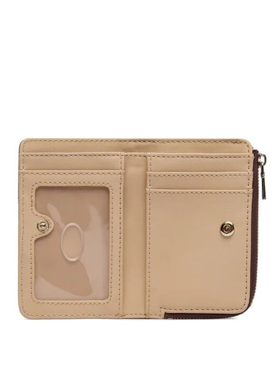Guess SLG Малък Дамски Портфейл от Естествена Кожа Кафяв Guess SLG Малък Дамски Портфейл от Естествена Кожа Кафяв