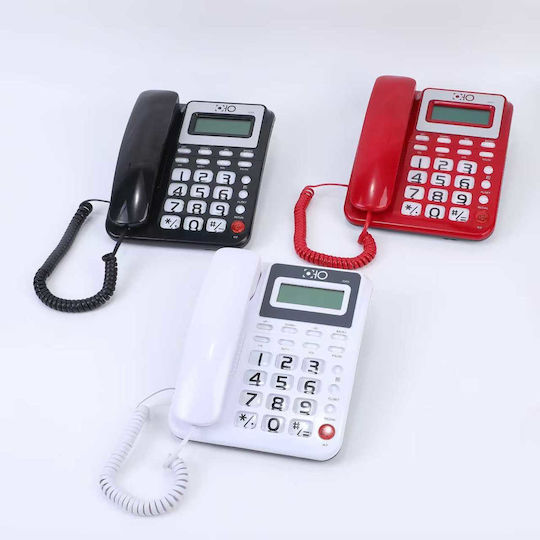 Oho-5005 Corded Office Phone for Seniors Red 693553_r