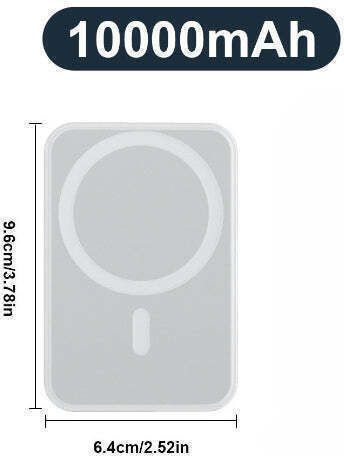 Takemore Мини Външна батерия 10000mAh 15W Бяла