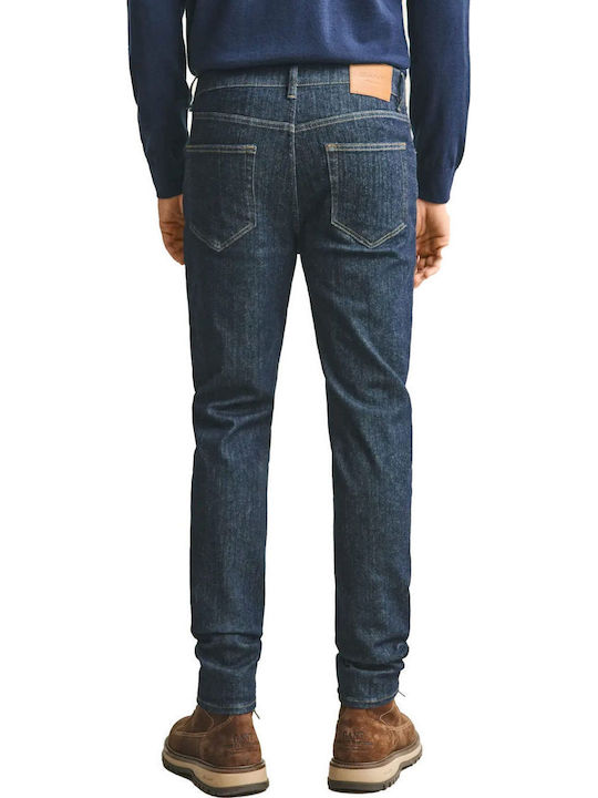 Ανδρικό Παντελόνι Τζιν Ελαστικό Extra Slim Fit Σκουρο Μπλε