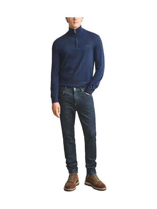 Ανδρικό Παντελόνι Τζιν Ελαστικό Extra Slim Fit Σκουρο Μπλε