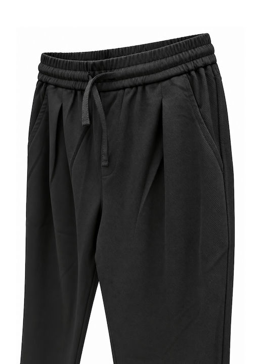Men's Regular Fit Trousers Black