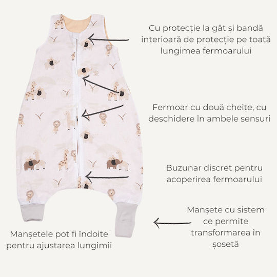Kidizi Sac de Dormit de Primăvară Bej