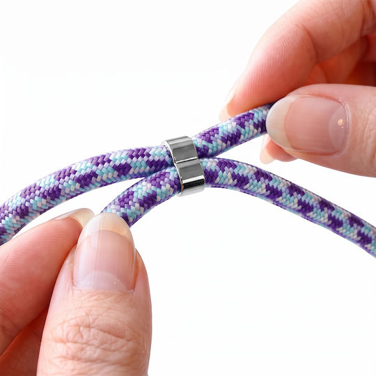 Zanaé Cordella Series Adjustable Smartphone Neck Lanyard Adapter Purple
