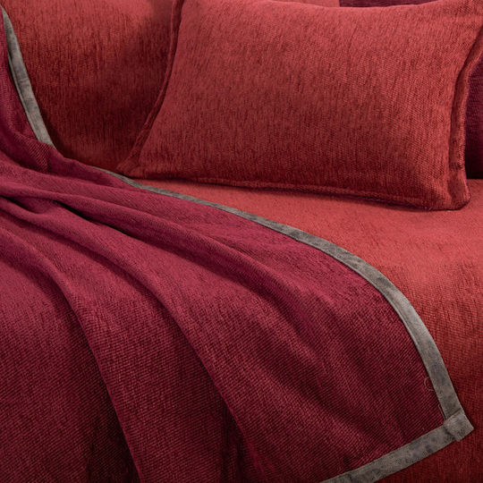 Nef-Nef Homeware Tanger 26 Armchair 2 Sides P180xL180cm Bordo-Paprika