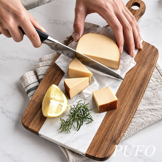 Wooden Cheese Serving Platter 38x19cm