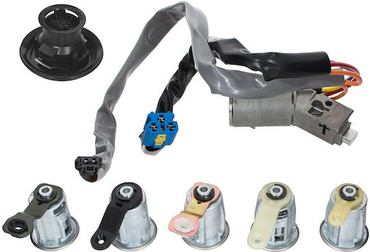 Peugeot Partner 02–08 Komplettes Zündschloss + 5x Schließzylinder + Tankdeckel-Set
