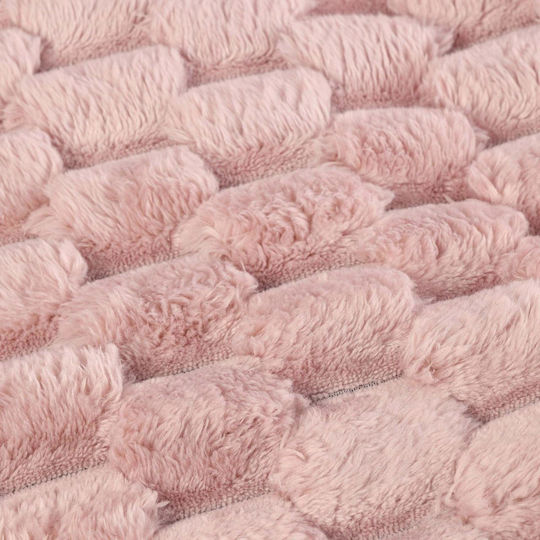 Olia Home Badezimmerteppich Mikrofaser 2548412 Rosa 60x90 cm Olia Home Badezimmerteppich Mikrofaser 2548412 Rosa 60x90 cm