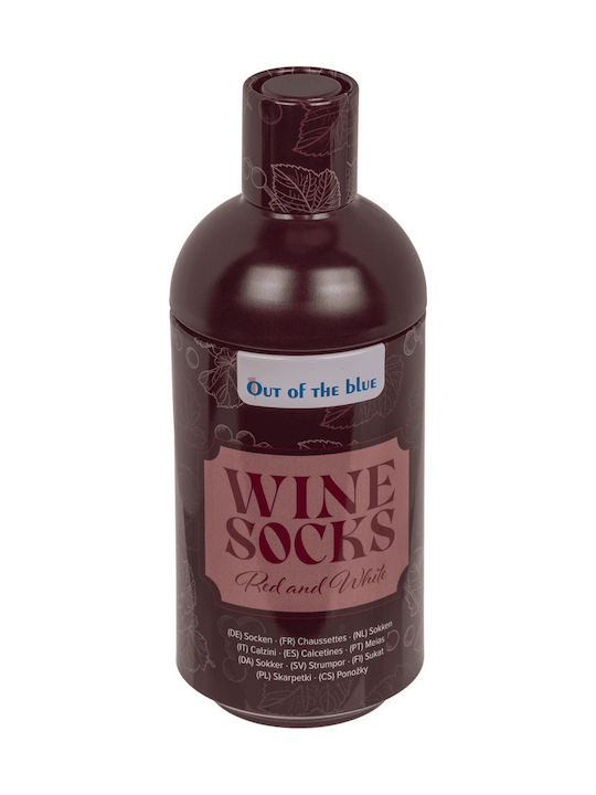 Out Blue Unisex Κάλτσα Wine Bottle 02-1408 Πολύχρωμο
