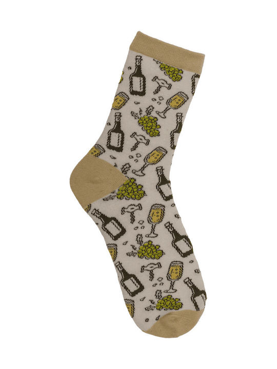 Out of the Blue Unisex-Socke Weinflasche 02-1408 Mehrfarbig