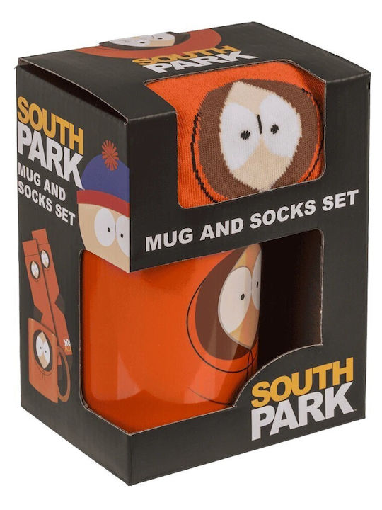 Out Blue Унисекс Подаръчен Комплект Чаша Чорап South Park 78-8474 Оранжево