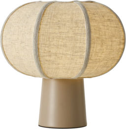 Eurolamp Table Lamp for E27 Socket with Beige Shade and Base