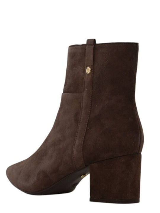 Brown Leather Women's Ankle Boots