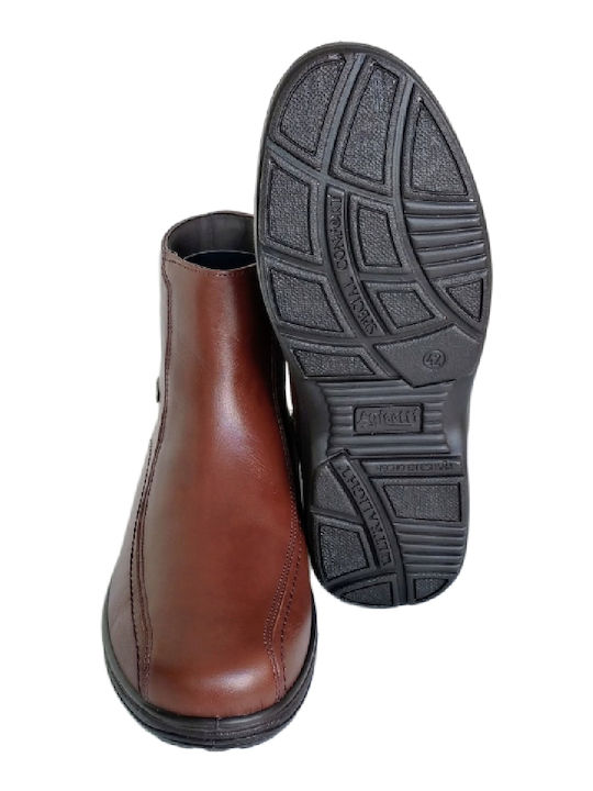 Leather Anatomical Men's Brown Boots