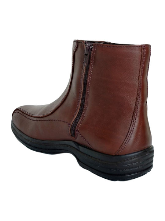 Leather Anatomical Men's Brown Boots