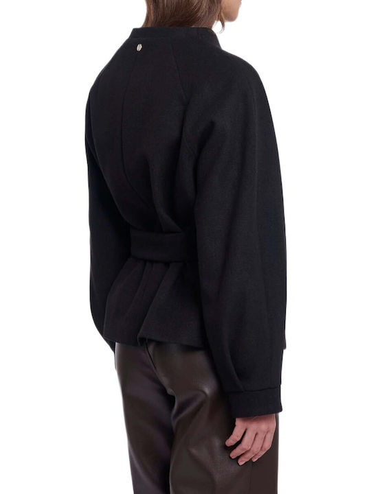 Rino&Pelle Women's Half Coat Black