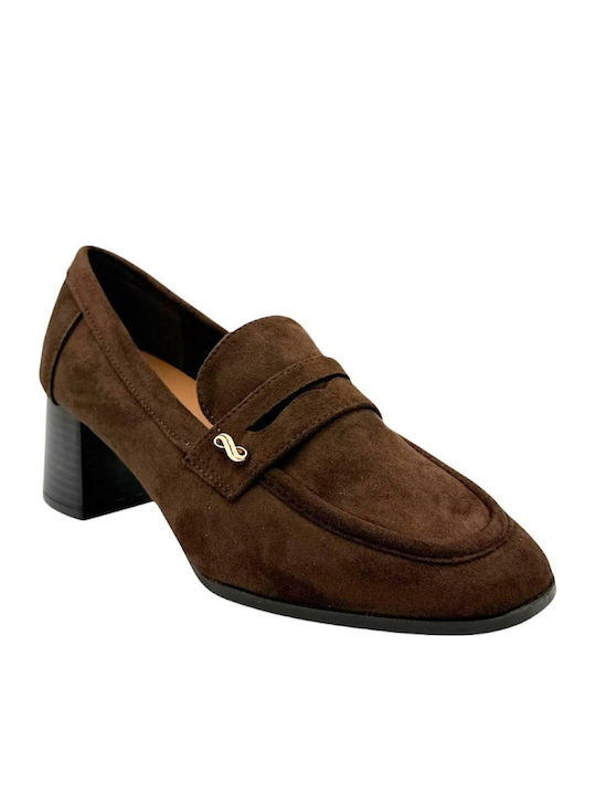 Brown Suede Heels