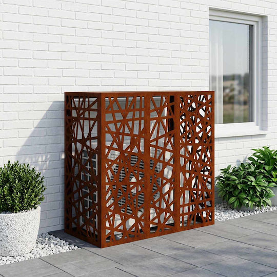 vidaXL Capac pentru unitatea exterioară a aerului condiționat Rusty 110 x 50 x 105 cm